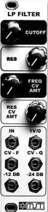 Eurorack Module MST VC Low Pass Filter from Synthrotek