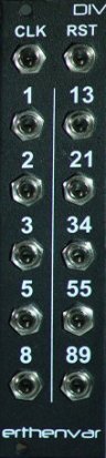 Eurorack Module DIV fibonacci from Erthenvar