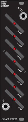 Eurorack Module Graphic EQ (Black Panel) from Music Thing Modular