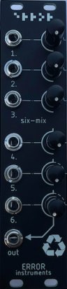 Eurorack Module SIX - MIX black from Error Instruments