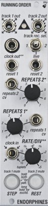 Eurorack Module Running Order (silver) from Endorphin.es