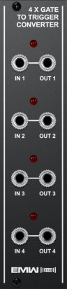 Eurorack Module 4X GATE TO TRIGGER CONVERTER from EMW