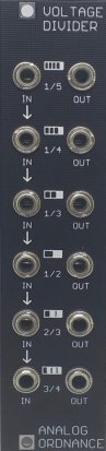 Eurorack Module Voltage Divider from Analog Ordnance