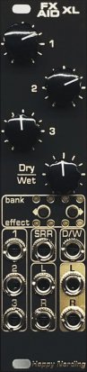 Eurorack Module FX AID XL (black & gold) from Happy Nerding