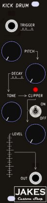 Eurorack Module JCS Kick Drum from Jake's Custom Shop