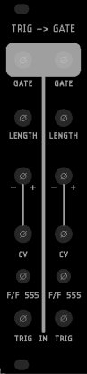 Eurorack Module Trig To Gate from Other/unknown