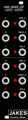 Eurorack Module JCS AND NAND OR Logic Gates from Jake's Custom Shop