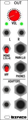 Eurorack Module Output module with headphones out. from Befaco
