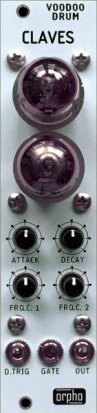 Eurorack Module VOODOO DRUM CLAVES from Orpho