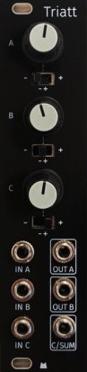 Eurorack Module Triatt - Black Panel from Mörk Modules