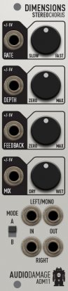 Eurorack Module ADM11 Dimensions from Audio Damage