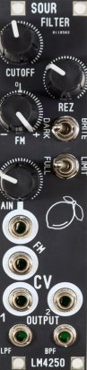 Eurorack Module LM4250 Sour VCF 2016 from Blue Lantern Modules