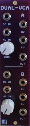 Eurorack Module Dual VCA from PMFoundations