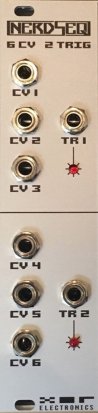 Eurorack Module Nerdseq 6CV 2 TRIG from XOR Electronics