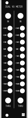 Eurorack Module Dual VU Meter Classic Edition from Wavefonix