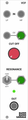 Eurorack Module Voltage Controlled Filter (VCF) from Other/unknown