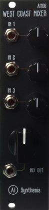 Eurorack Module AI106 West Coast Mixer Black from AI Synthesis