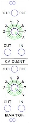 Eurorack Module Dual CV Quantizer from Barton Musical Circuits