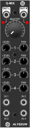 Eurorack Module Q-MIX from Alyseum