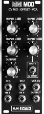 Eurorack Module MiniMod CV Mix-Offset-VCA (Dark Edition) from AJH Synth