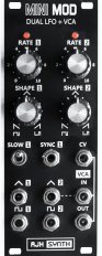 Eurorack Module Minimod Dual LFO & VCA (Dark Edition) from AJH Synth