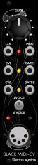 Eurorack Module Black Midi-CV from Erica Synths