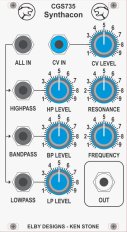 Eurorack Module CGS735 Synthacon Filter from Elby Designs