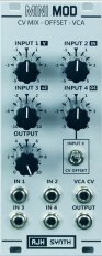 MiniMod CV Mixer - Offset - VCA (Silver Panel Version)