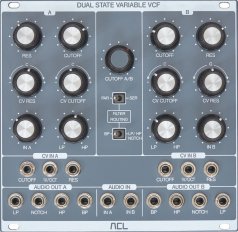 Eurorack Module Dual State Variable VCF from ACL