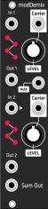 Eurorack Module modDemix (Grayscale black panel) from Grayscale