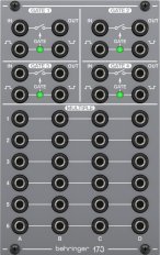 SYSTEM 100 173 QUAD SIGNAL GATE/ PATCH BAY