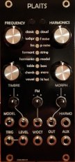 Mutable Instruments Plaits (Custom Black Panel)