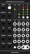 Eurorack Module Microcell - uCell, µCell, Micro Supercell (black panel) from Grayscale