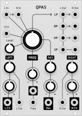 Make Noise QPAS (Grayscale aluminum panel)