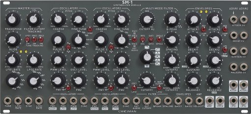 Eurorack Module SM-1 (Battleship Grey) from Cwejman