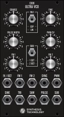 Eurorack Module E300 Ultra VCO (black panel) from Synthesis Technology