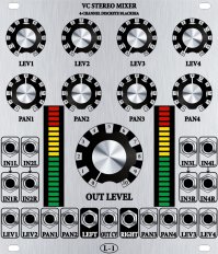 Discrete VC Stereo Mixer