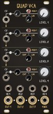 Quad VCA Black & Gold Panel