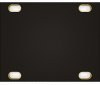 10HP 1U Black & Gold Blind Panel