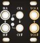 Dual VCA 1U Black & Gold Panel