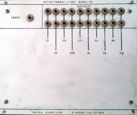 Model 195 Octave Format Filter