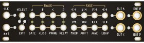 Steppy 1U Black & Gold Panel