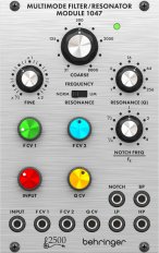 Eurorack Module multimode filter / resonator 1047 from Behringer