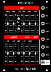 Eurorack Module VCF/VCA 6 Black from SoundForce