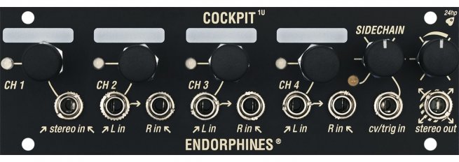 Eurorack Module Cockpit 1U (black) from Endorphin.es