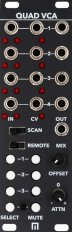 Eurorack Module Quad VCA (Black Panel) from Malekko Heavy Industry