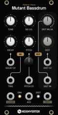 Eurorack Module Mutant Bassdrum from Hexinverter Électronique