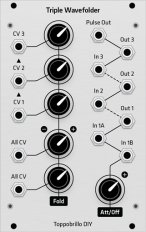 Toppobrillo Triple Wavefolder DIY (TWF)