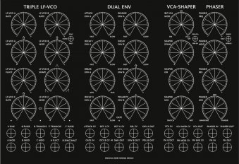 Triple LF-VCO / Dual Env / VCA Shaper / Phaser