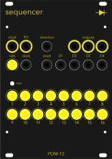 Teenage Engineering POM-12 Sequencer (Eurorack Conversion)